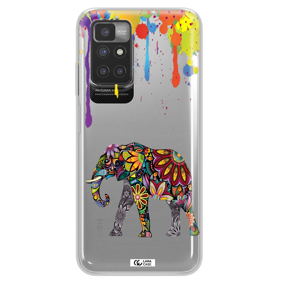 Mandala Elephant Xiaomi Redmi 10 Clear TPU Case