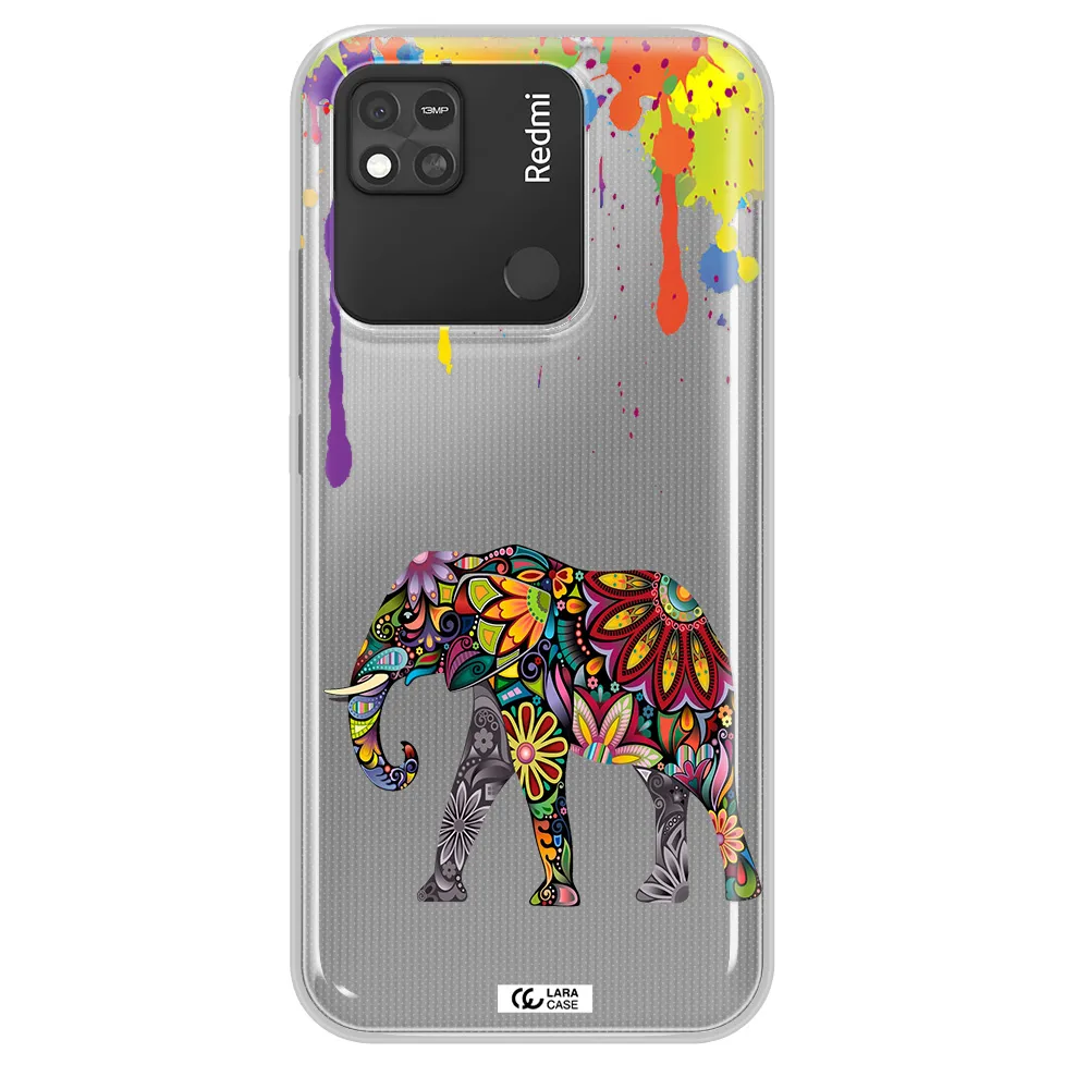 Mandala Elephant Xiaomi Redmi 10A Clear TPU Case