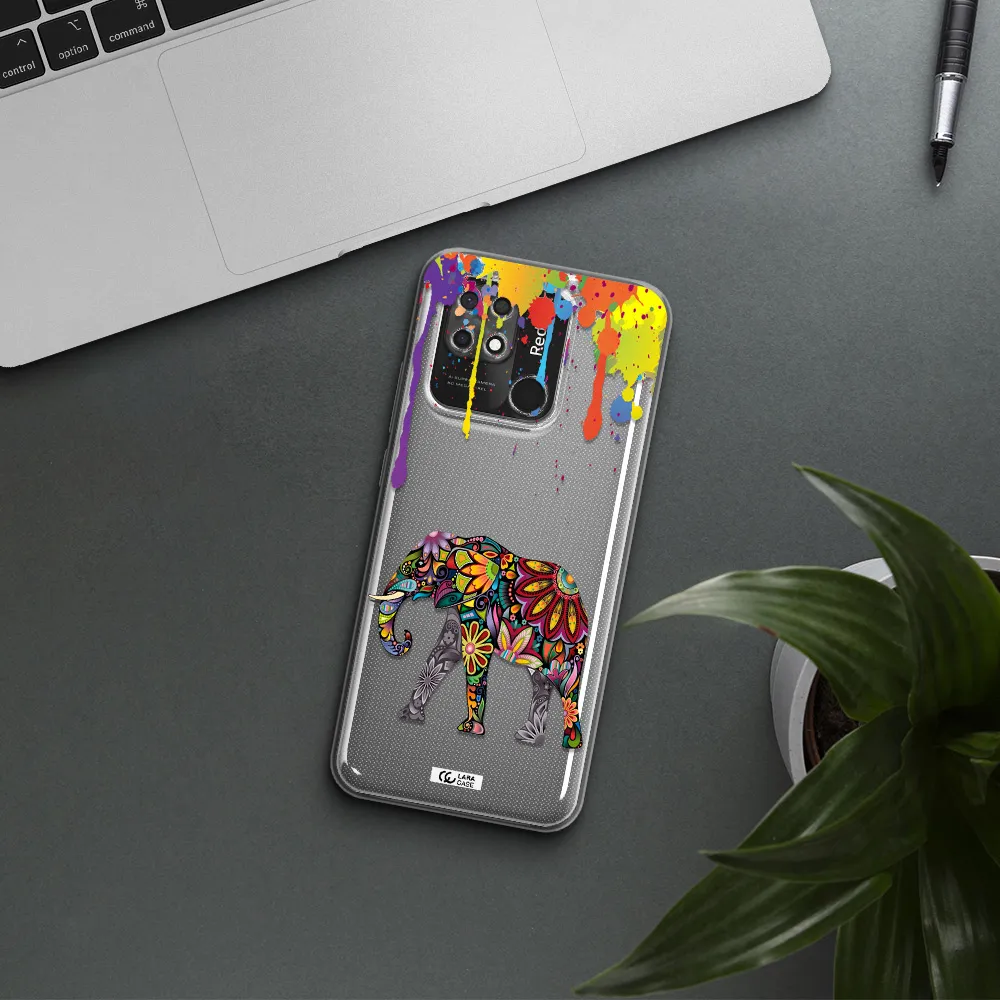 Mandala Elephant Xiaomi Redmi 10C Clear TPU Case