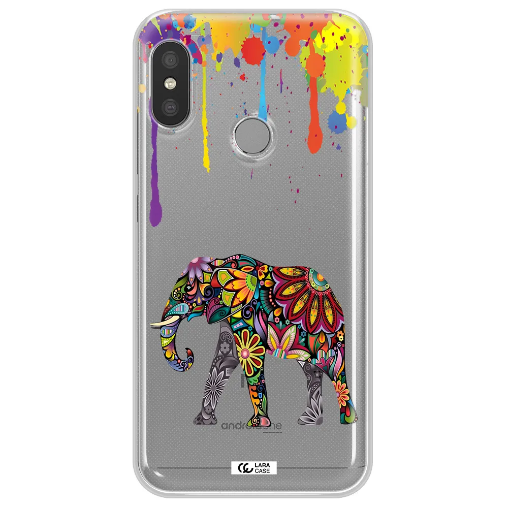 Mandala Elephant Xiaomi Redmi 6 Pro Clear TPU Case