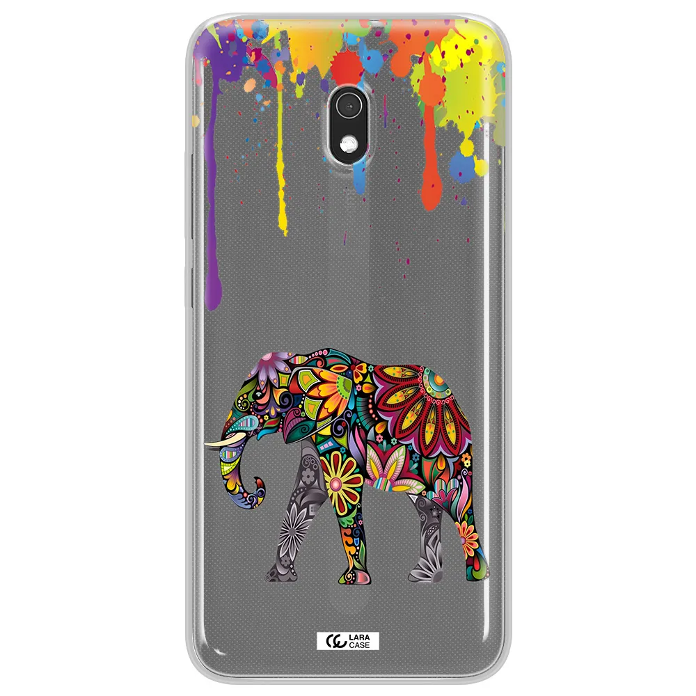 Mandala Elephant Xiaomi Redmi 8A Clear TPU Case