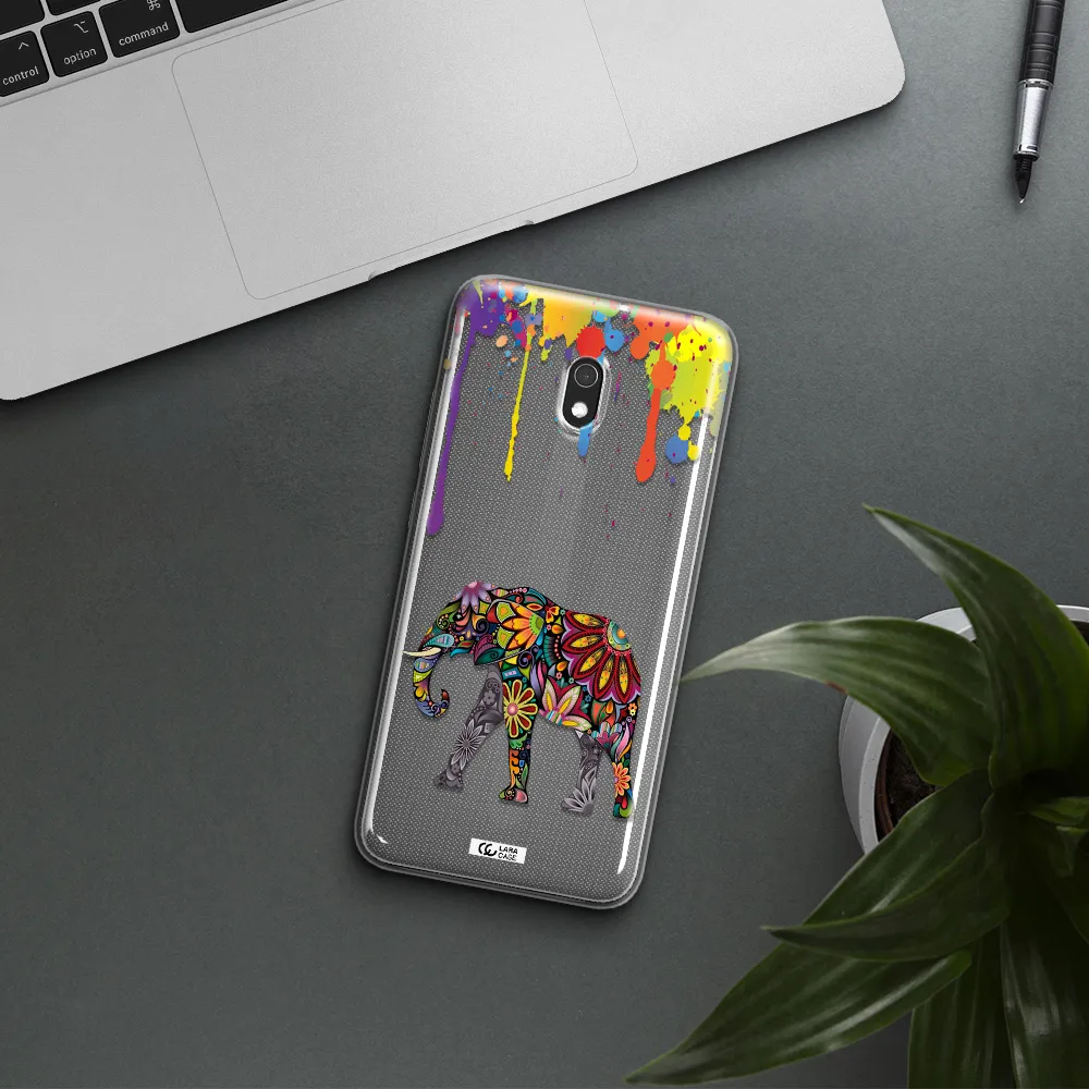 Mandala Elephant Xiaomi Redmi 8A Clear TPU Case