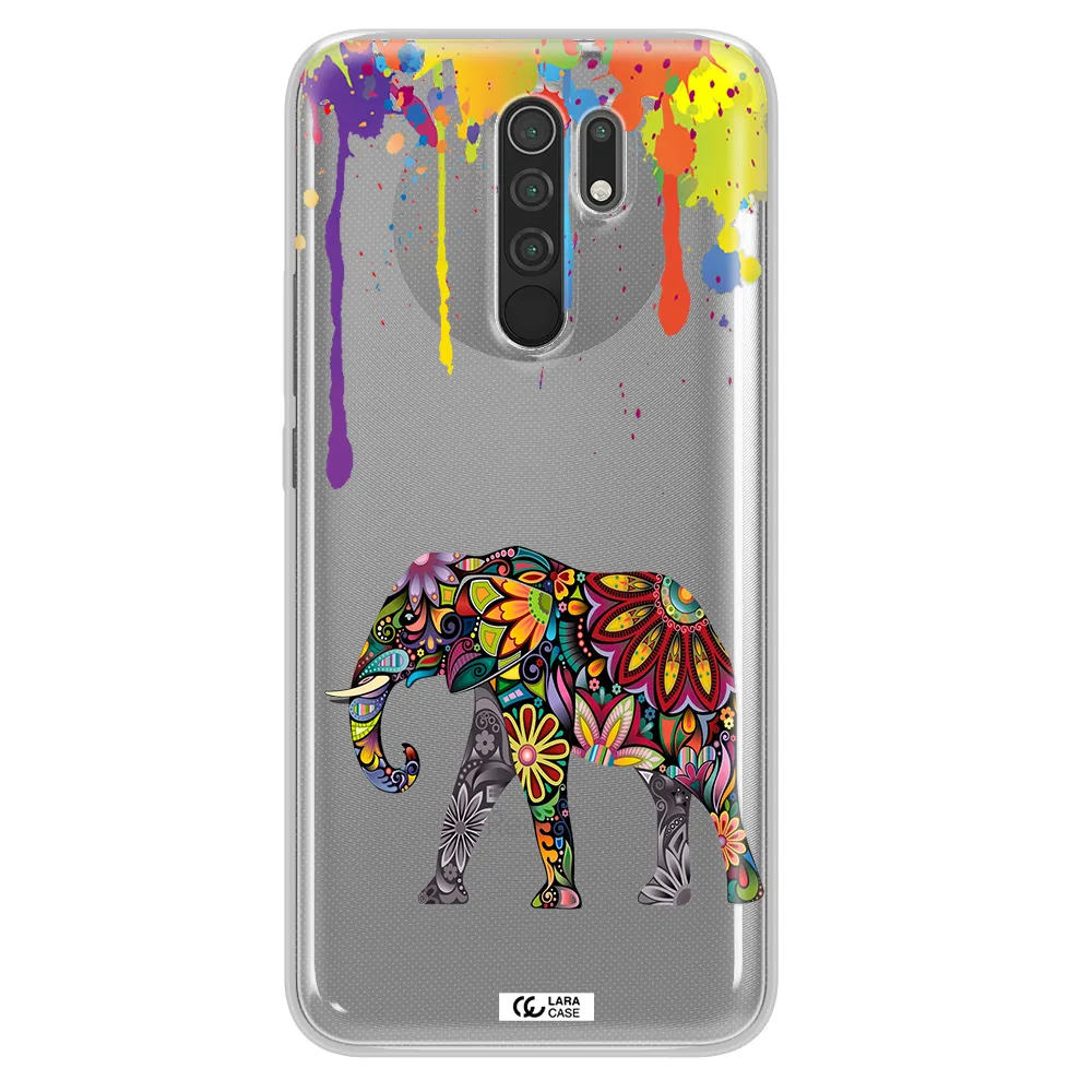 Mandala Elephant Xiaomi Redmi 9 Clear TPU Case