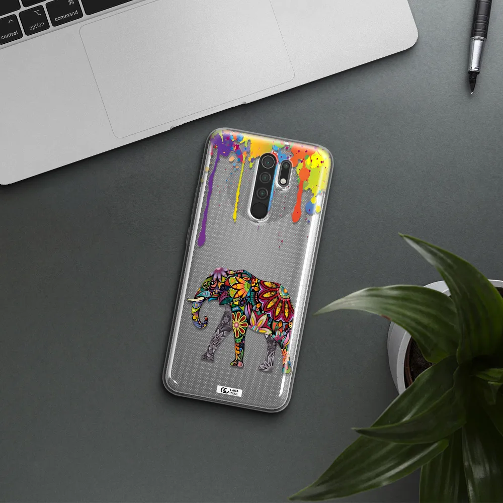 Mandala Elephant Xiaomi Redmi 9 Clear TPU Case