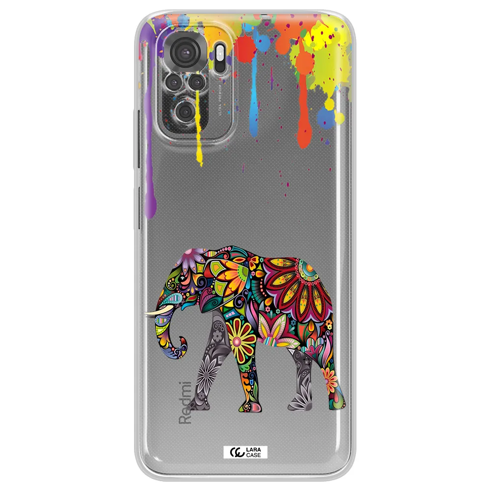 Mandala Elephant Xiaomi Redmi Note 10S Clear Tpu Case
