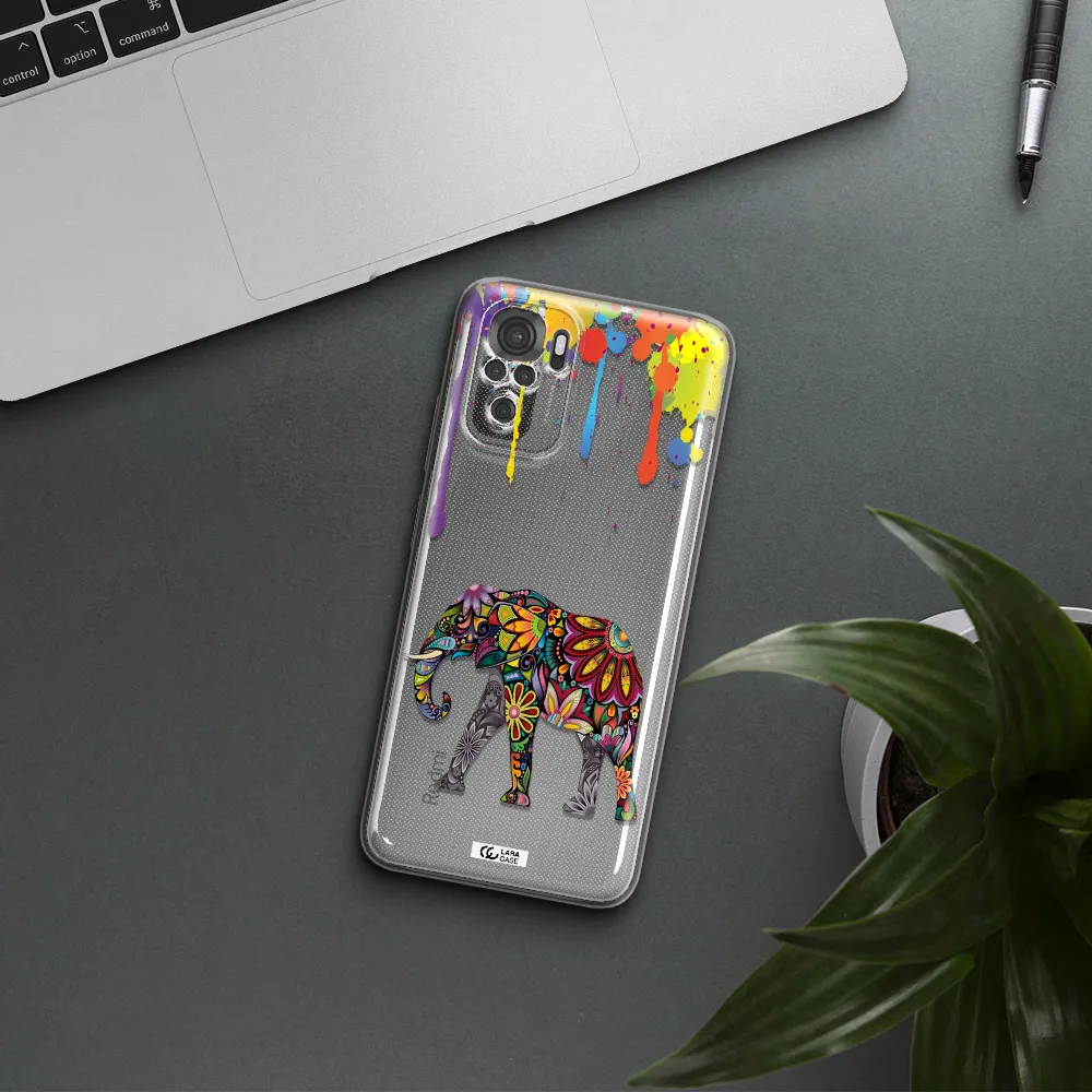 Mandala Elephant Xiaomi Redmi Note 10S Clear Tpu Case