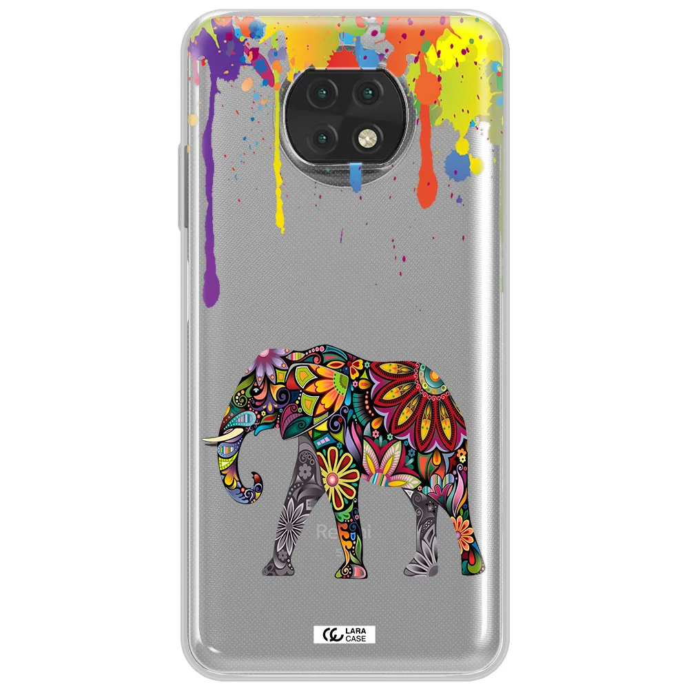 Mandala Elephant Xiaomi Redmi Note 9T Clear Tpu Case