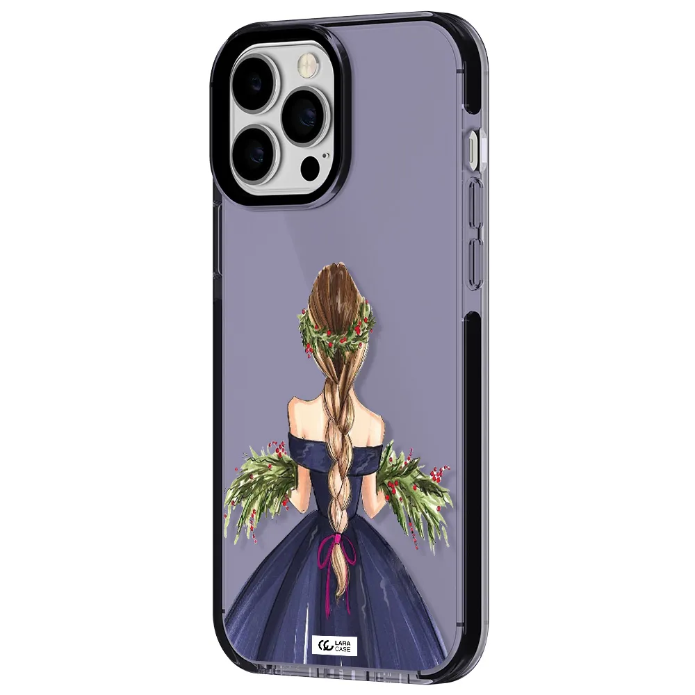 Long Hair Girl Watercolor Apple iPhone 13 Pro Max impact Lilac Case
