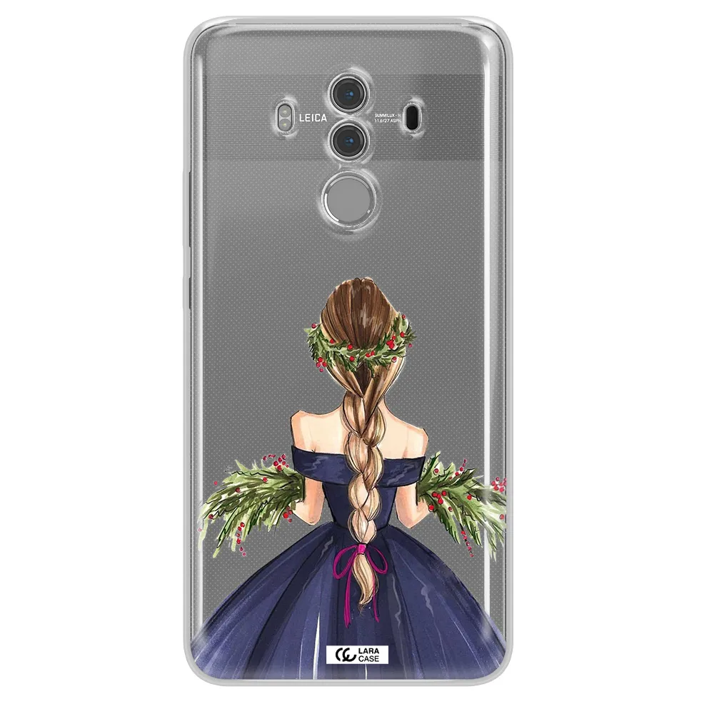 Long Hair Girl Watercolor Huawei Mate 10 Pro Clear TPU Case