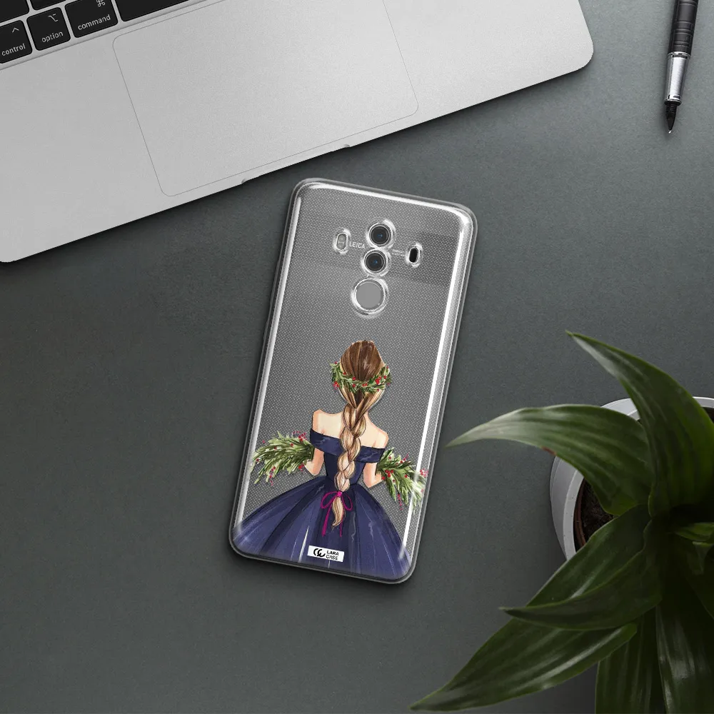 Long Hair Girl Watercolor Huawei Mate 10 Pro Clear TPU Case
