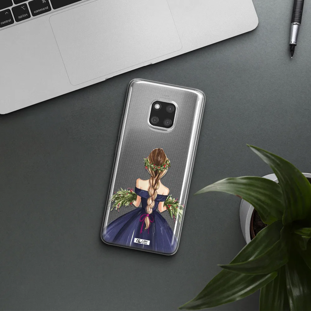 Long Hair Girl Watercolor Huawei Mate 20 Pro Clear TPU Case