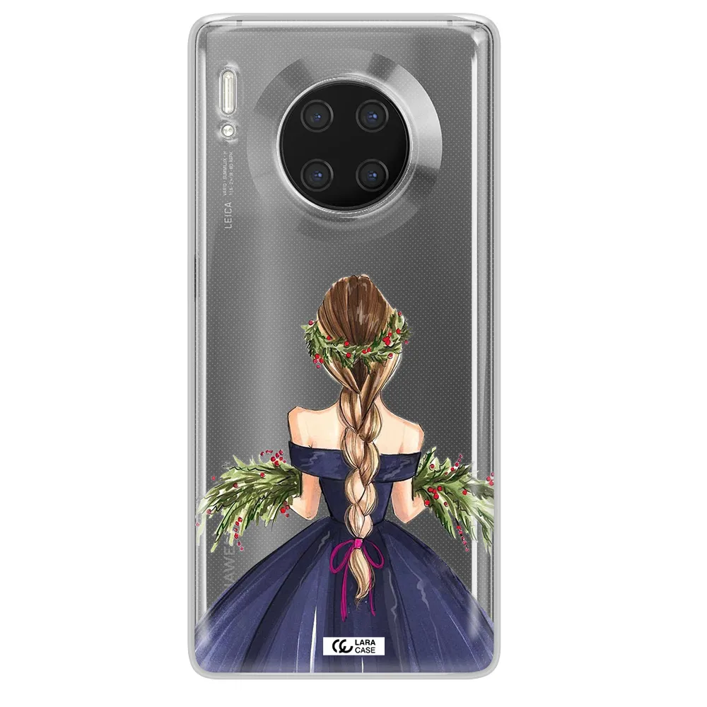 Long Hair Girl Watercolor Huawei Mate 30 Pro Clear TPU Case