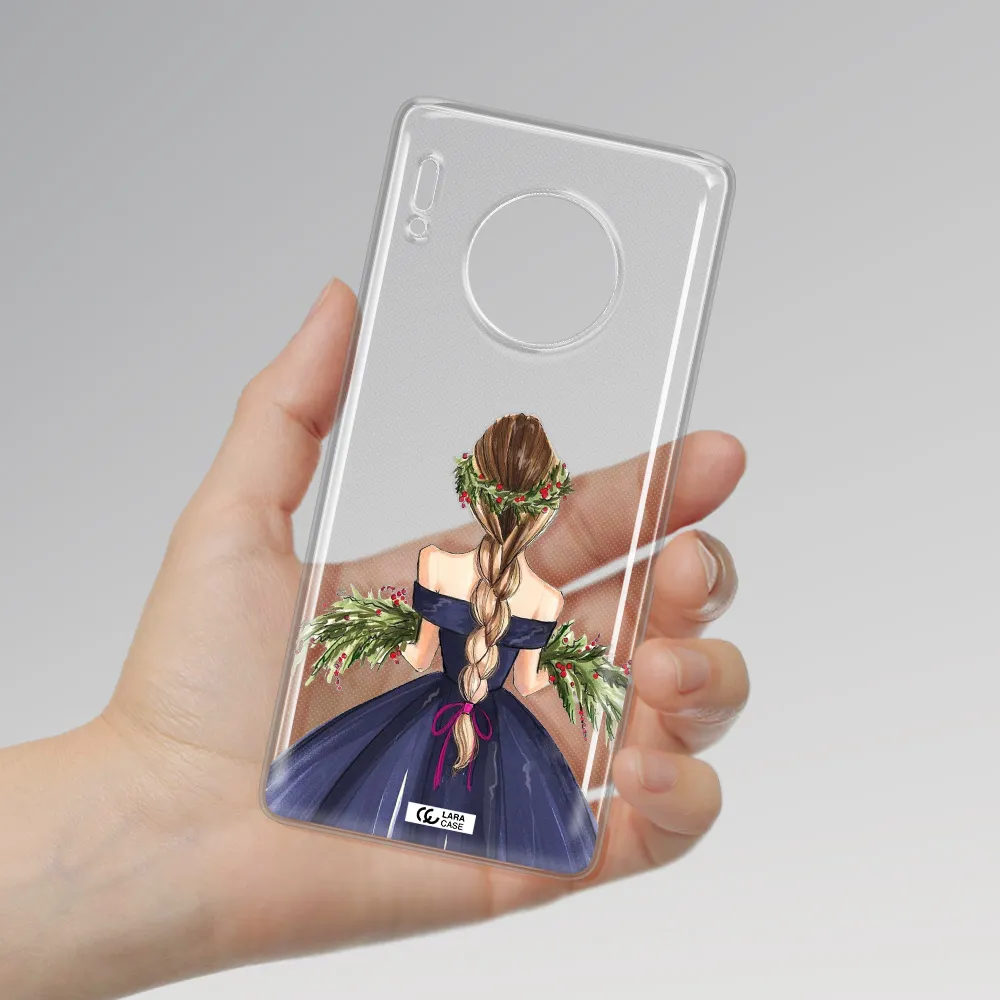 Long Hair Girl Watercolor Huawei Mate 30 Pro Clear TPU Case