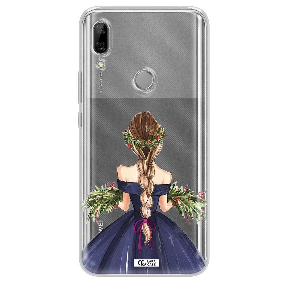 Long Hair Girl Watercolor Huawei P Smart Z Clear TPU Case
