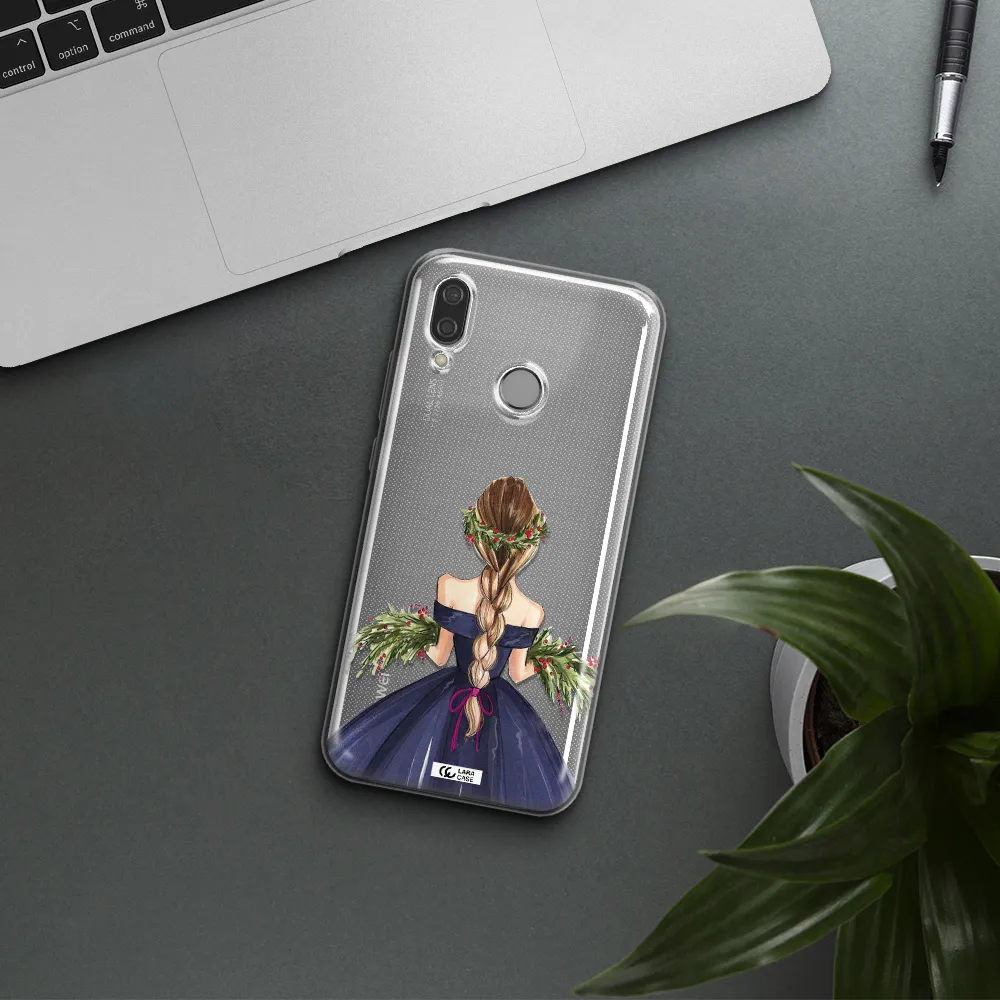 Long Hair Girl Watercolor Huawei P20 Lite Clear TPU Case