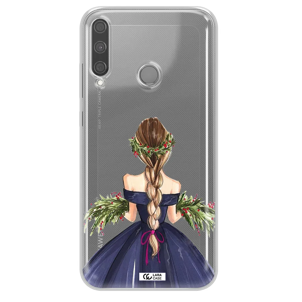 Long Hair Girl Watercolor Huawei P40 Lite E Clear TPU Case