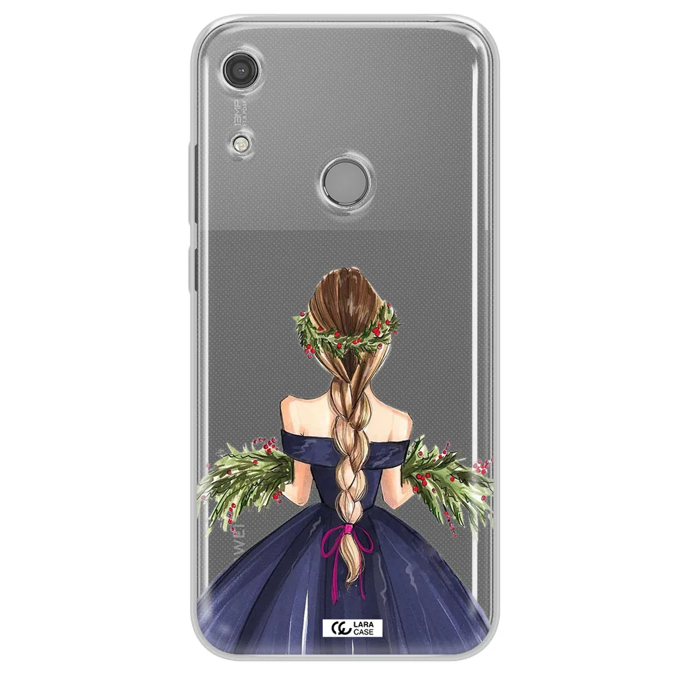Long Hair Girl Watercolor Huawei Y6S Clear TPU Case