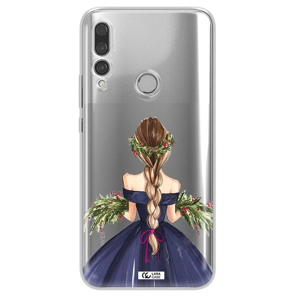 Long Hair Girl Watercolor Huawei Y9 Prime 2019 Clear TPU Case