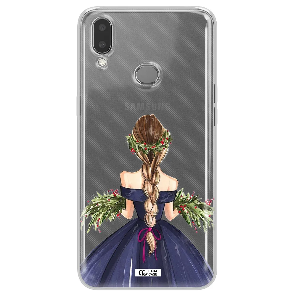Long Hair Girl Watercolor Samsung A10S Clear TPU Case