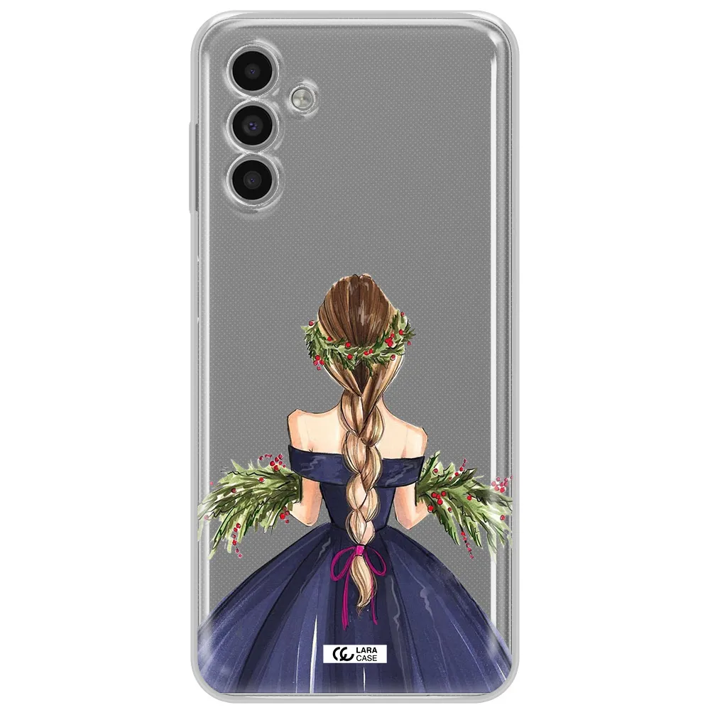 Long Hair Girl Watercolor Samsung A13 5G Clear Tpu Case
