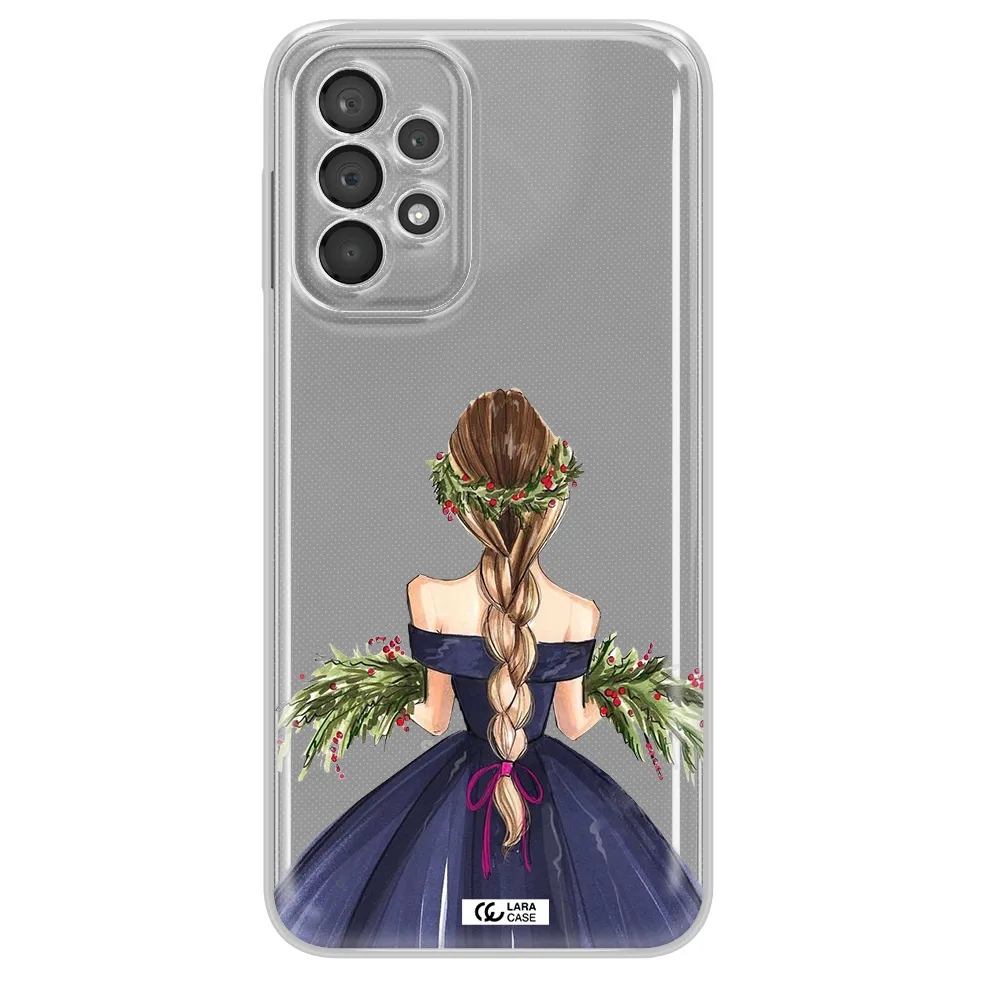 Long Hair Girl Watercolor Samsung A23 5G Clear Tpu Case