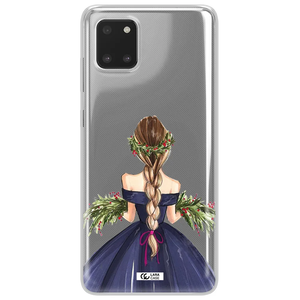 Long Hair Girl Watercolor Samsung Note 10 Lite Clear TPU Case