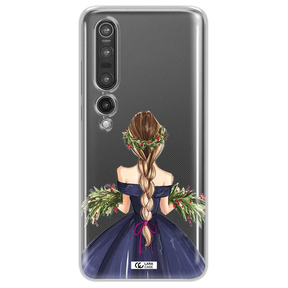 Long Hair Girl Watercolor Xiaomi Mi 10 Pro Clear TPU Case