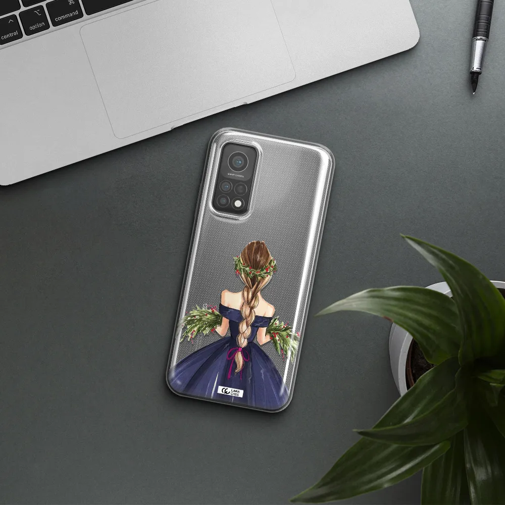 Long Hair Girl Watercolor Xiaomi Mi 10 T Pro Clear TPU Case