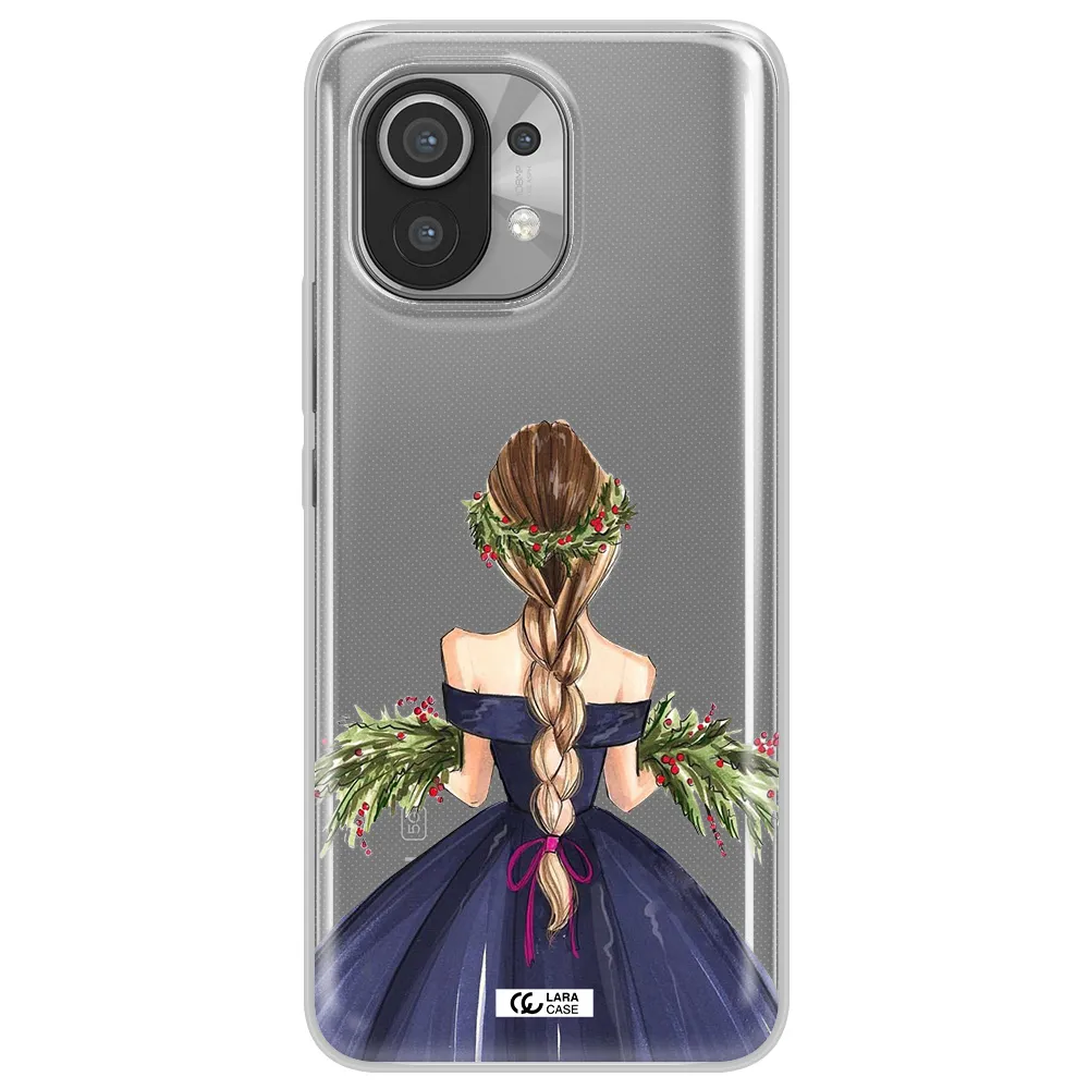 Long Hair Girl Watercolor Xiaomi Mi 11 Clear TPU Case