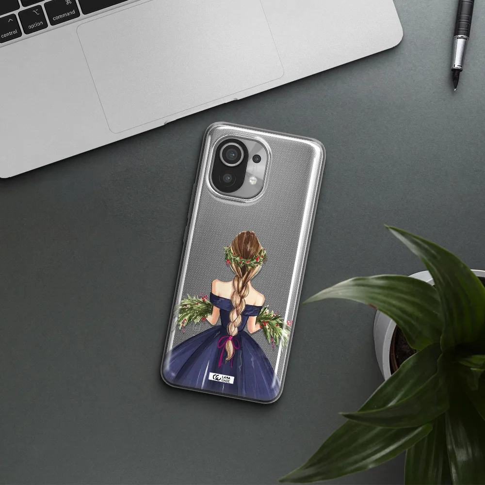 Long Hair Girl Watercolor Xiaomi Mi 11 Clear TPU Case