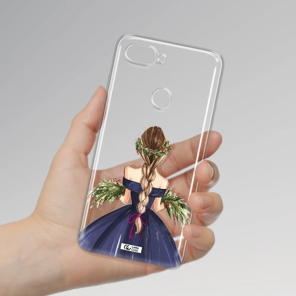 Long Hair Girl Watercolor Xiaomi Mi 8 Lite Clear TPU Case