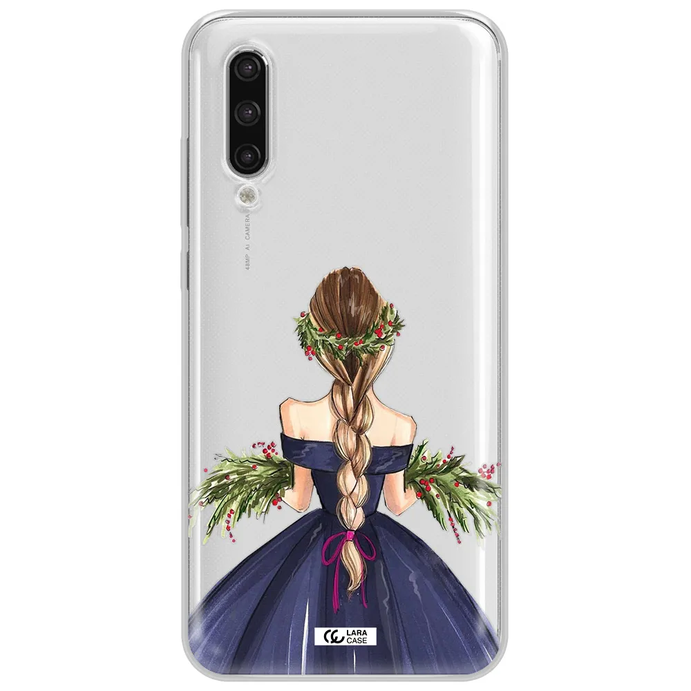 Long Hair Girl Watercolor Xiaomi Mi 9 Lite Clear Tpu Case