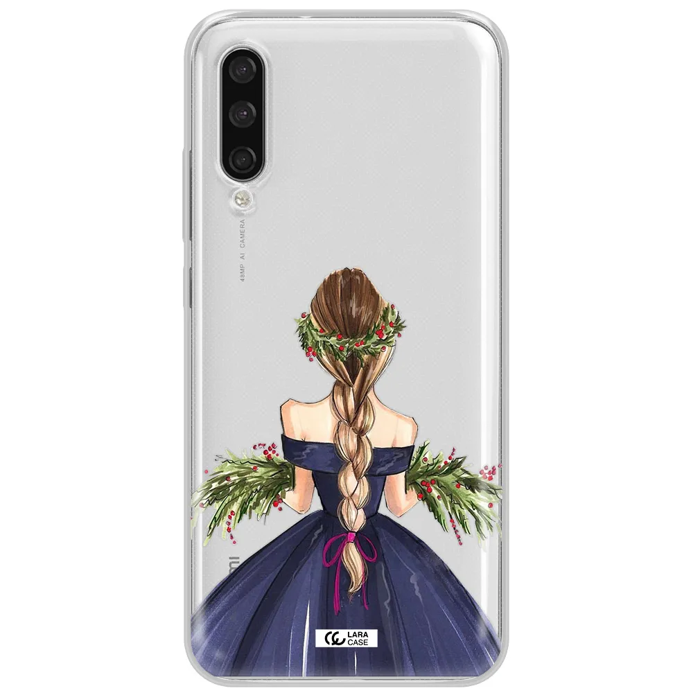 Long Hair Girl Watercolor Xiaomi Mi A3 Clear Tpu Case