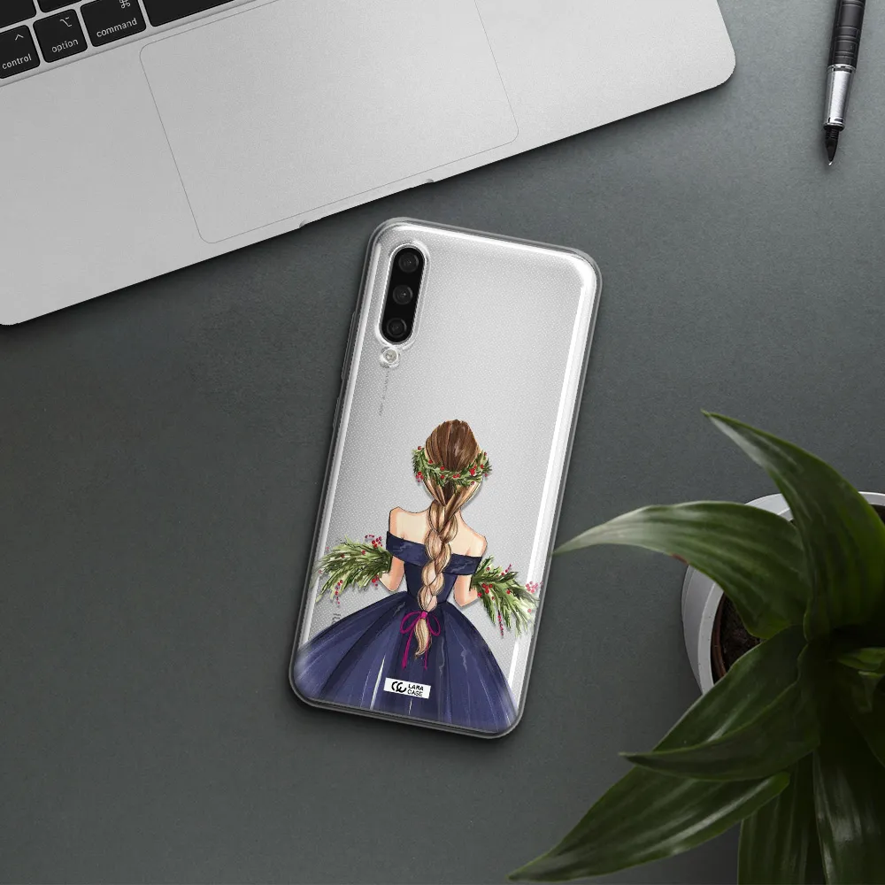 Long Hair Girl Watercolor Xiaomi Mi A3 Clear Tpu Case