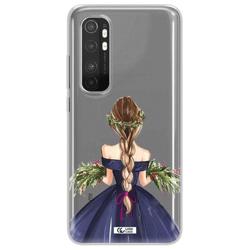 Long Hair Girl Watercolor Xiaomi Mi Note 10 Lite Clear TPU Case