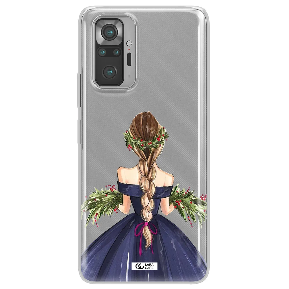 Long Hair Girl Watercolor Xiaomi Note 10 Pro Clear TPU Case