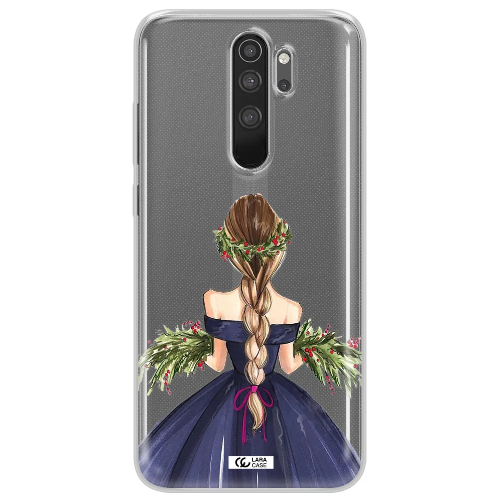 Long Hair Girl Watercolor Xiaomi Note 8 Pro Clear TPU Case