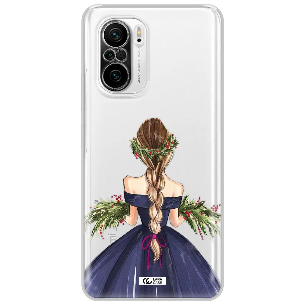 Long Hair Girl Watercolor Xiaomi Poco F3 Clear Tpu Case