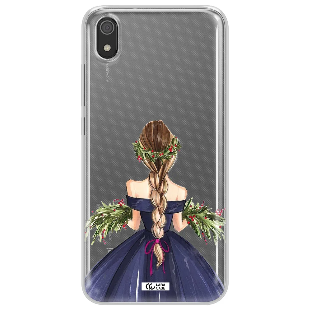 Long Hair Girl Watercolor Xiaomi Redmi 7A Clear TPU Case