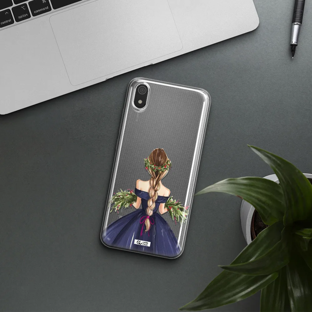 Long Hair Girl Watercolor Xiaomi Redmi 7A Clear TPU Case