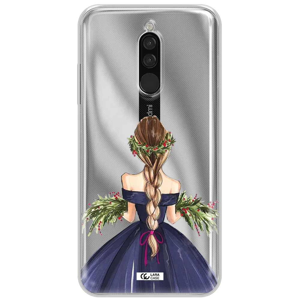 Long Hair Girl Watercolor Xiaomi Redmi 8 Clear Tpu Case