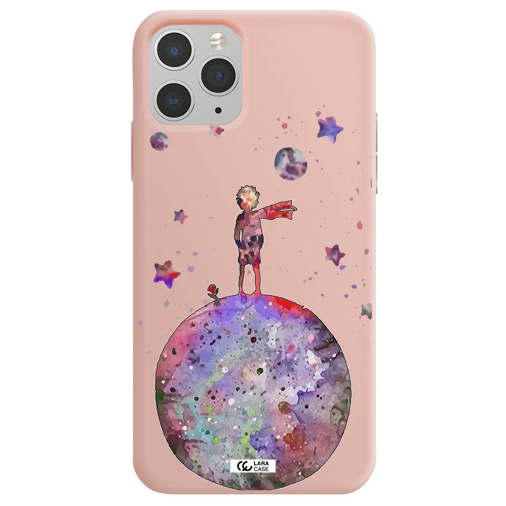Little Prince Night Apple iPhone 11 pro max Silicone pastel pink Case