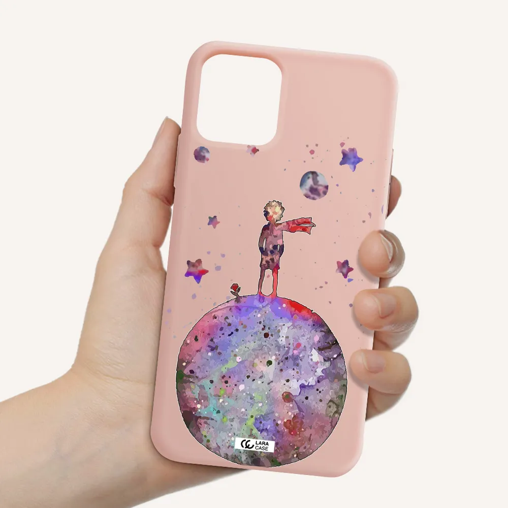 Little Prince Night Apple iPhone 11 pro max Silicone pastel pink Case