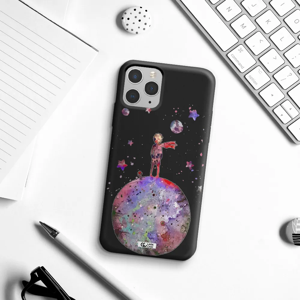 Little Prince Night Apple iPhone 11 pro Silicone black Case