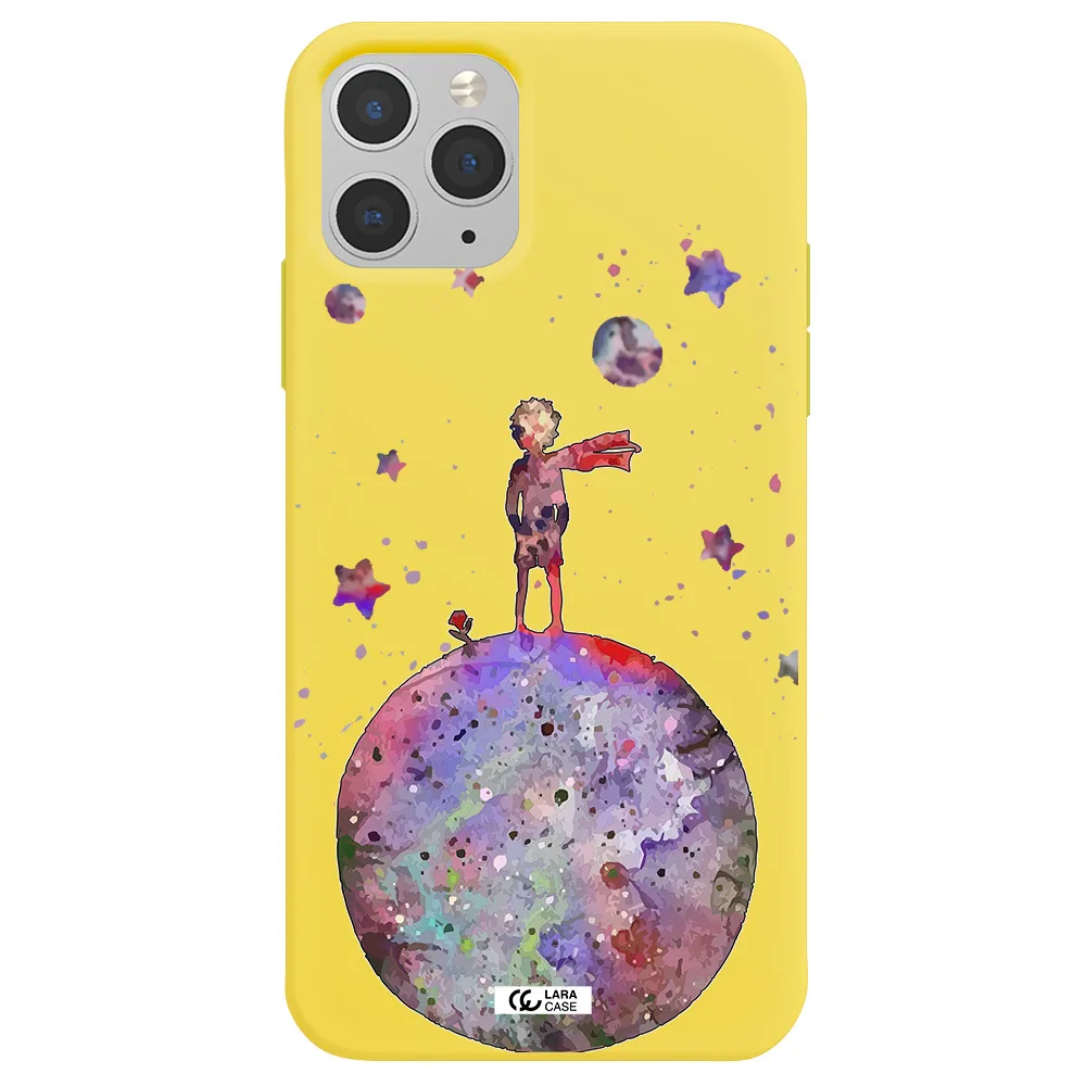 Little Prince Night Apple iPhone 11 pro Silicone canary yellow Case