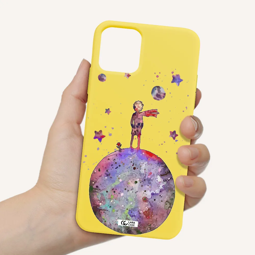 Little Prince Night Apple iPhone 11 pro Silicone canary yellow Case