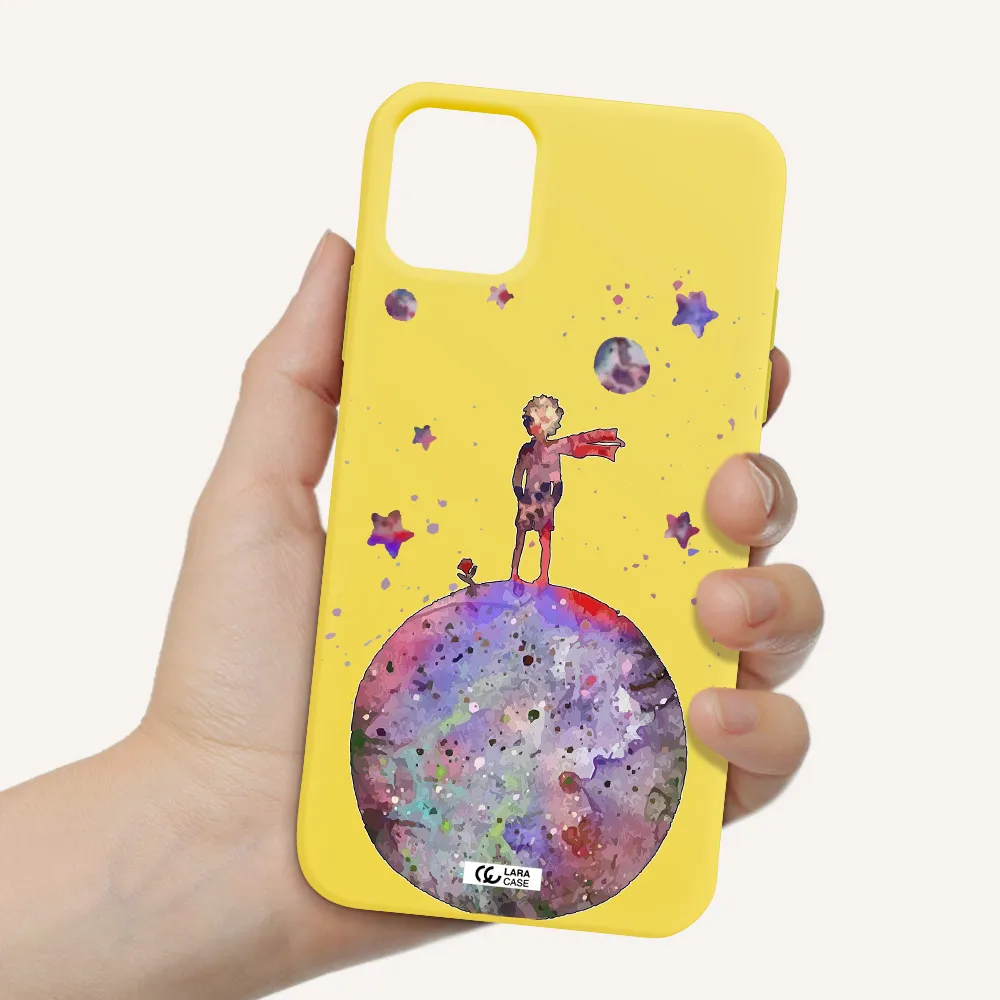 Little Prince Night Apple iPhone 11 Silicone canary yellow Case