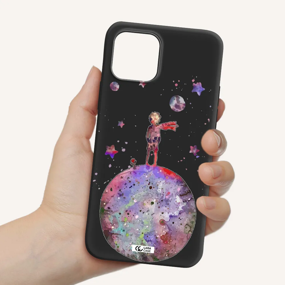 Little Prince Night Apple iPhone 12 mini Silicone black Case