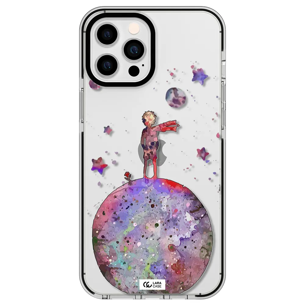 Little Prince Night Apple iPhone 12 pro max impact black border Case