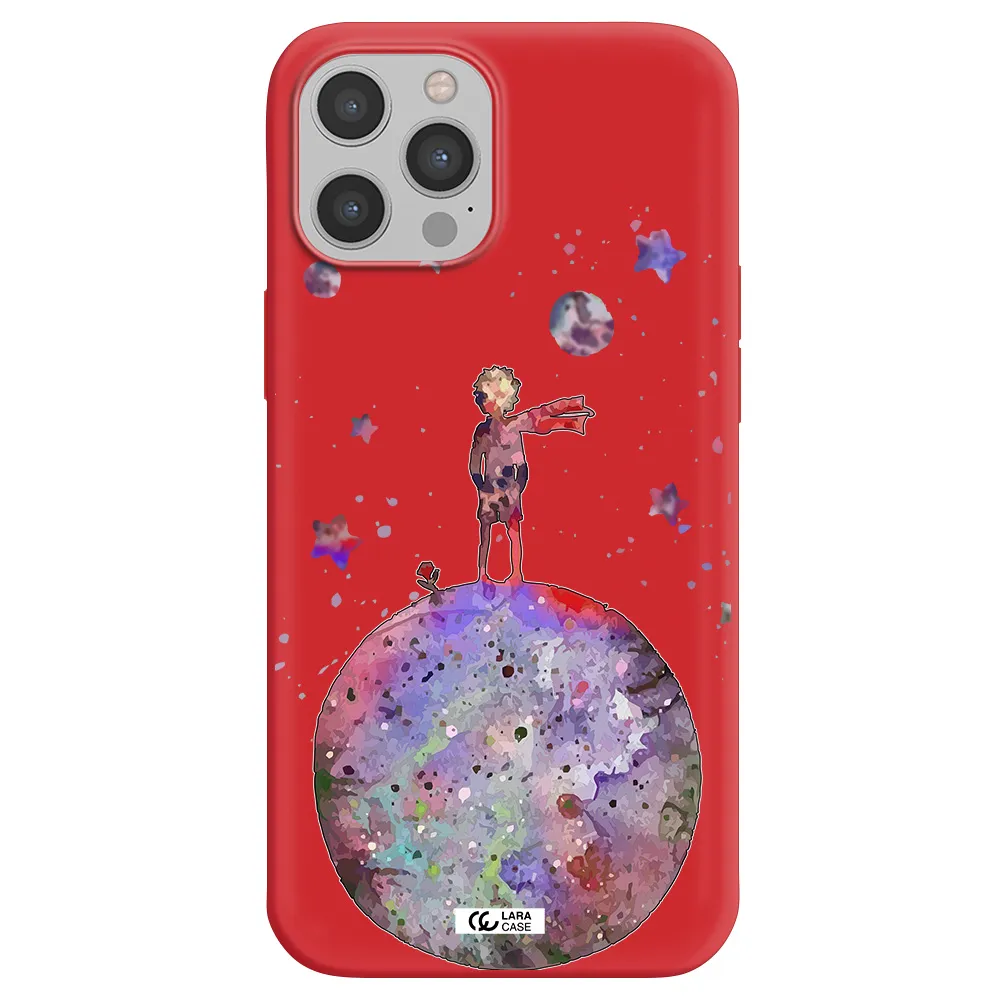 Little Prince Night Apple iPhone 12 pro max Silicone Imperial Red Case